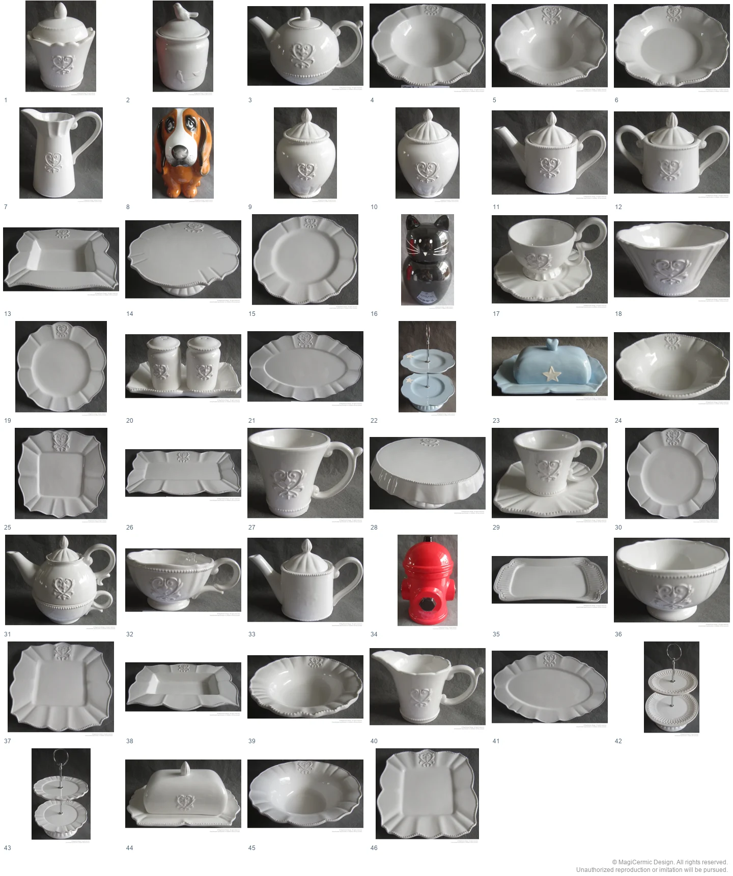Complete original product reference board for this selection, page 1