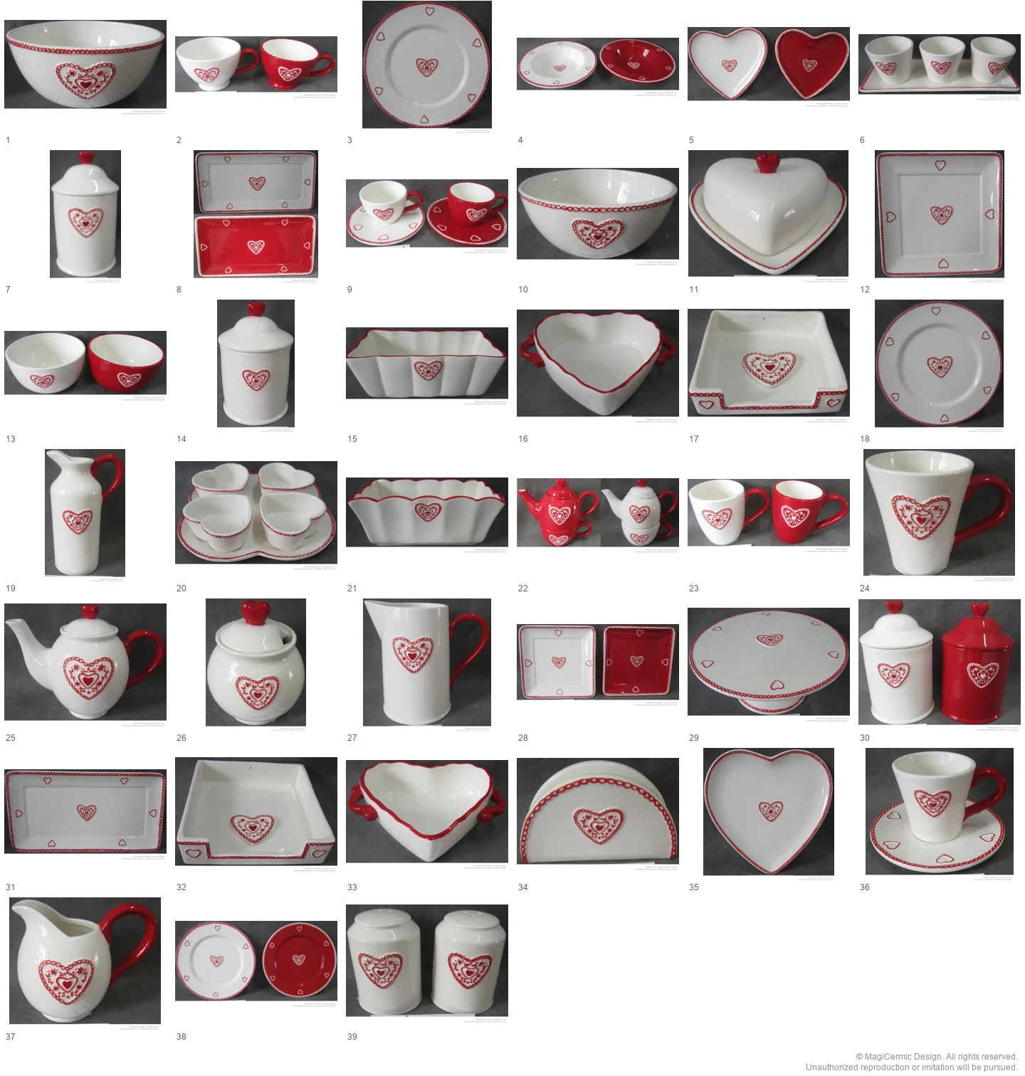 Complete original product reference board for this selection, page 1