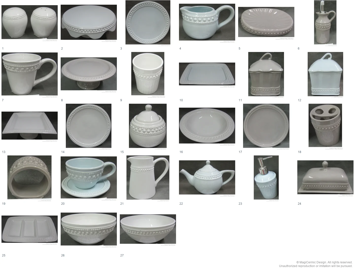 Complete original product reference board for this selection, page 1