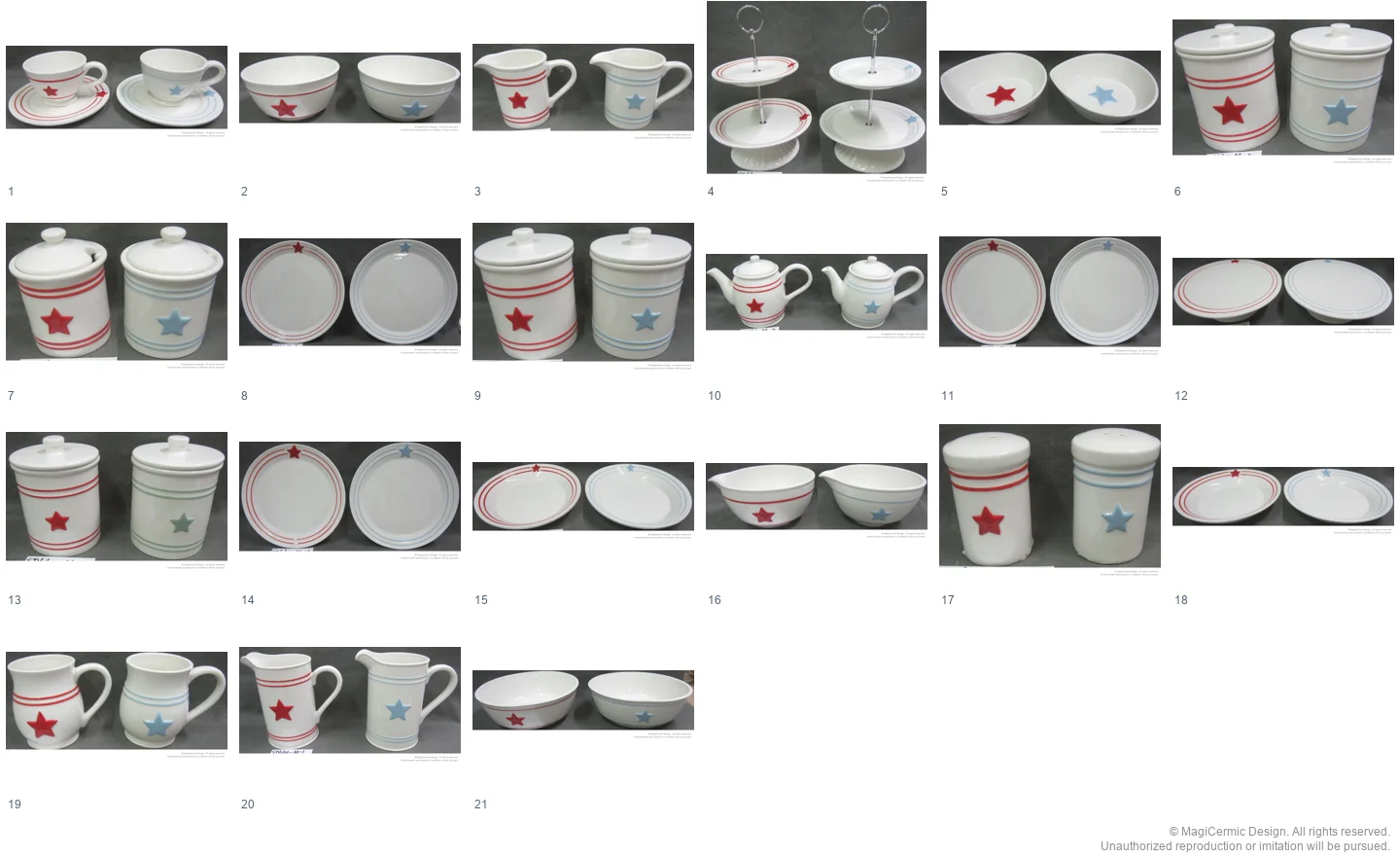 Complete original product reference board for this selection, page 1
