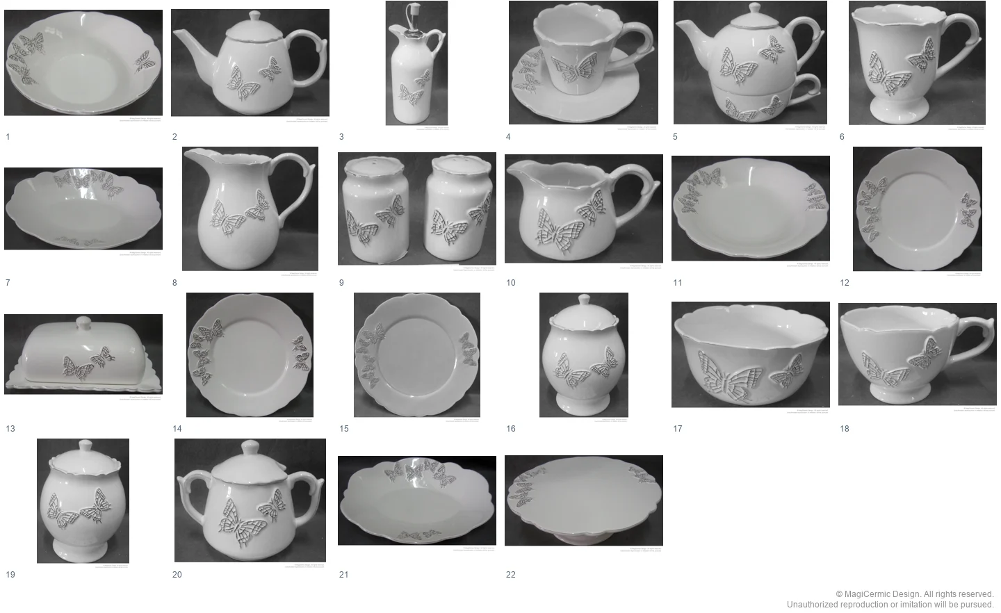 Complete original product reference board for this selection, page 1