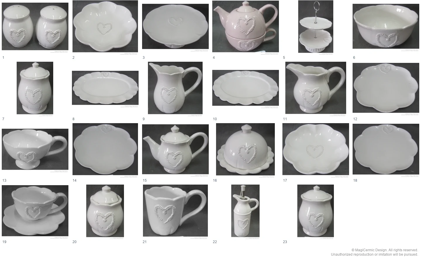 Complete original product reference board for this selection, page 1