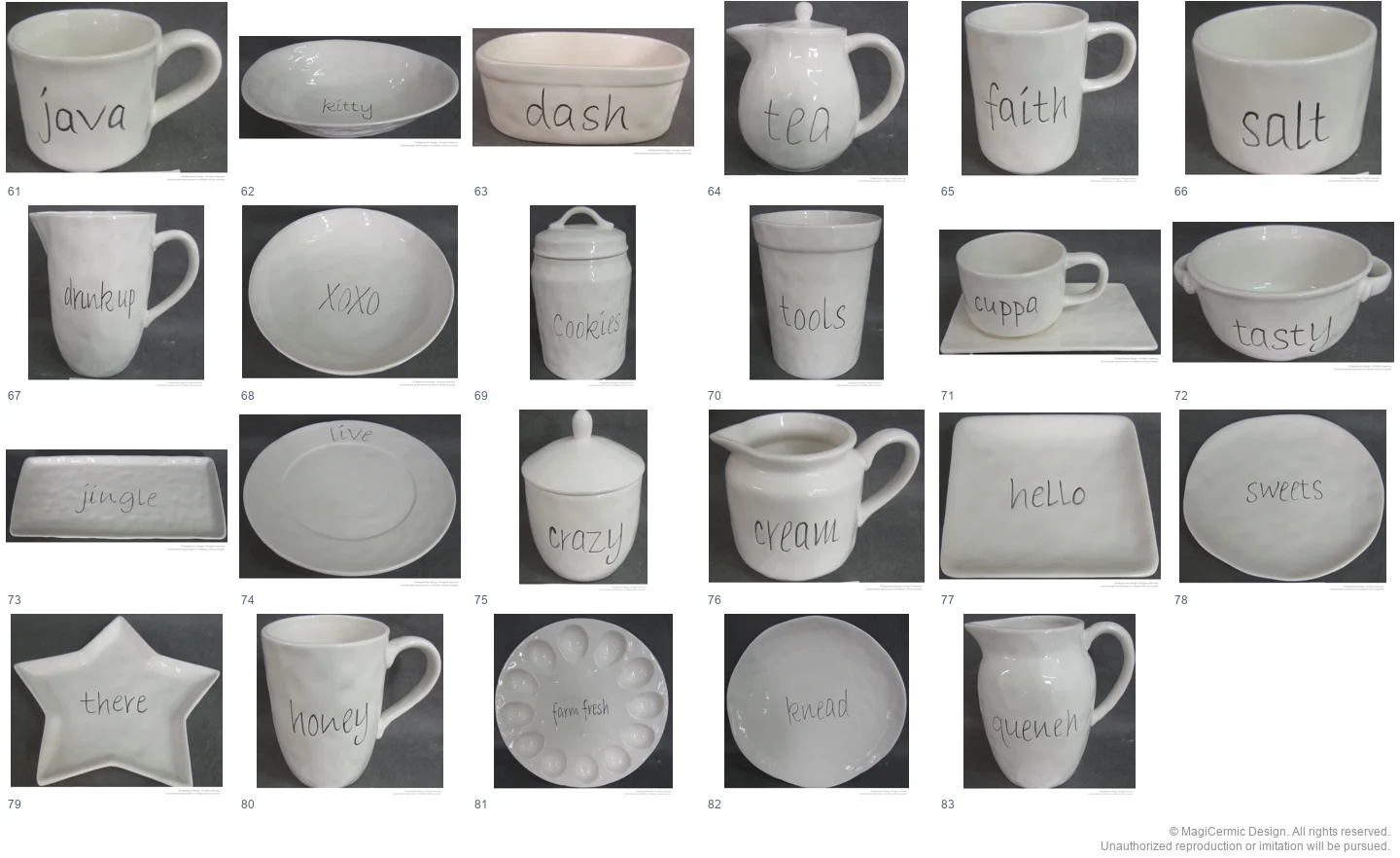 Complete original product reference board for this selection, page 2