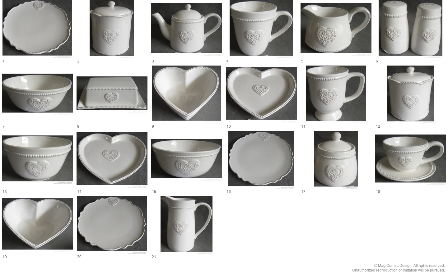 Complete original product reference board for this selection, page 1