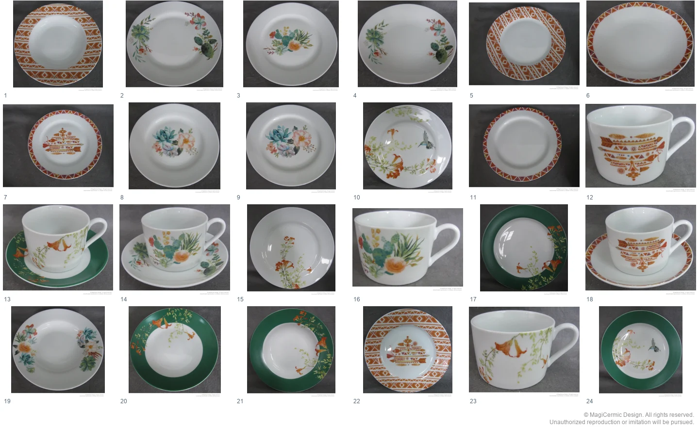 Complete original product reference board for this selection, page 1