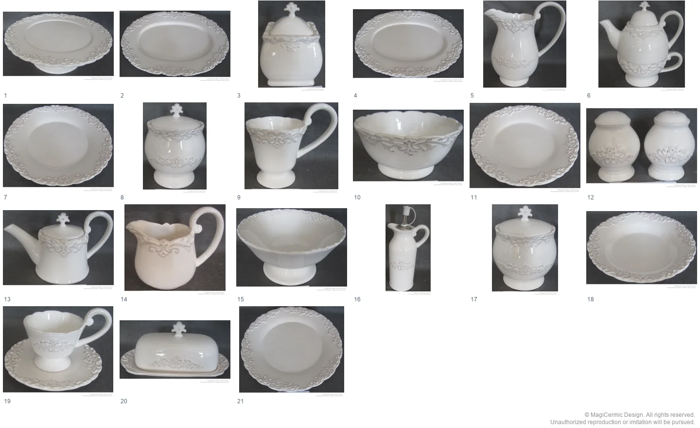 Complete original product reference board for this selection, page 1