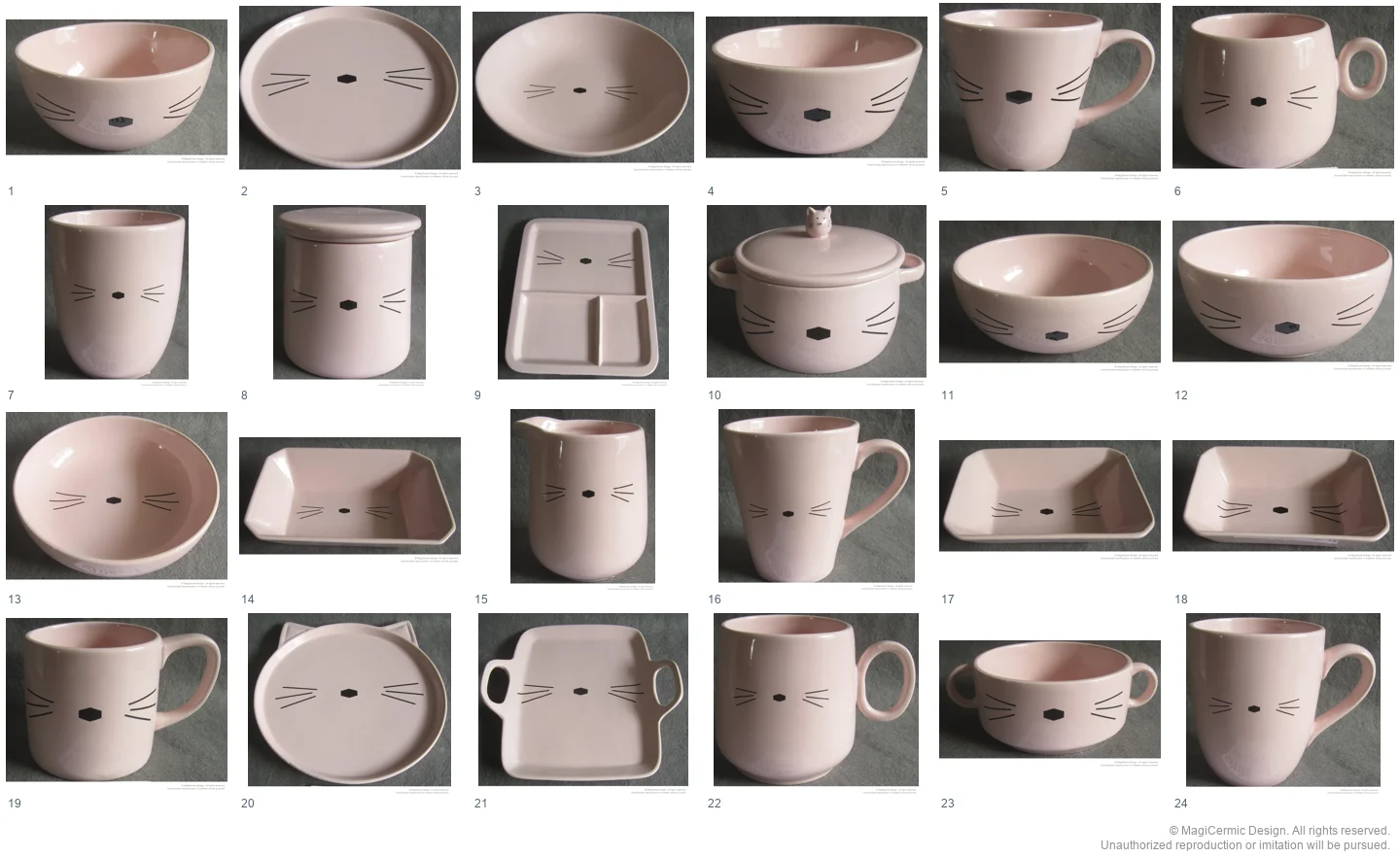 Complete original product reference board for this selection, page 1