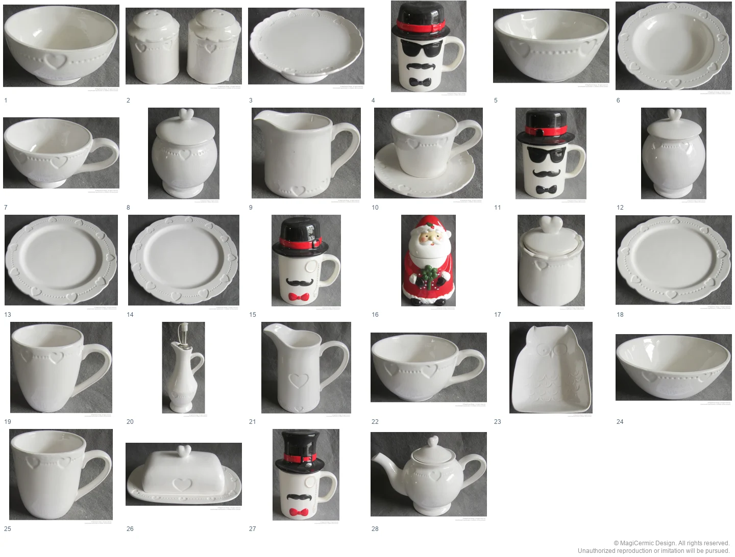 Complete original product reference board for this selection, page 1