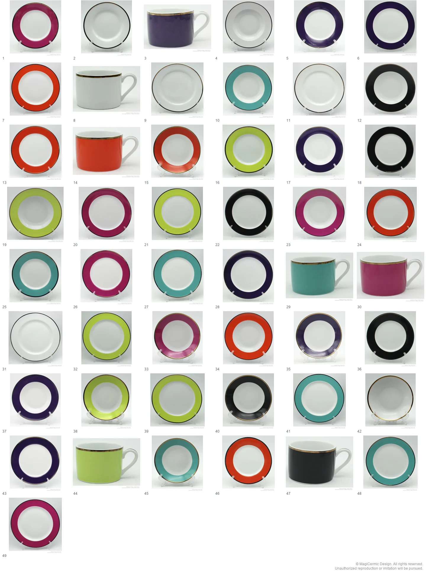 Complete original product reference board for this selection, page 1