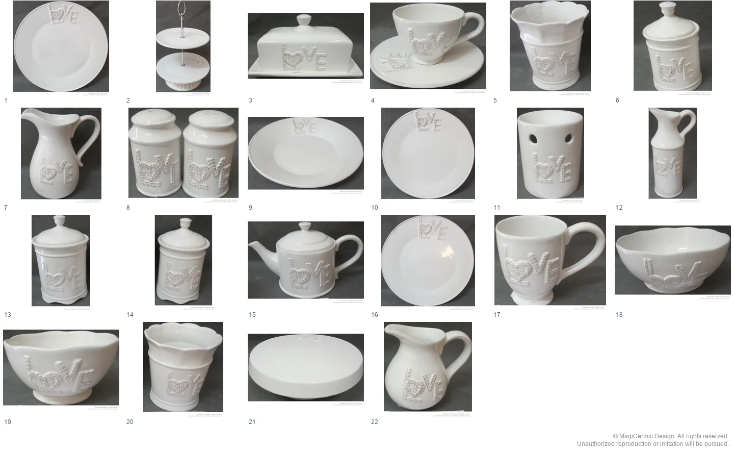 Complete original product reference board for this selection, page 1