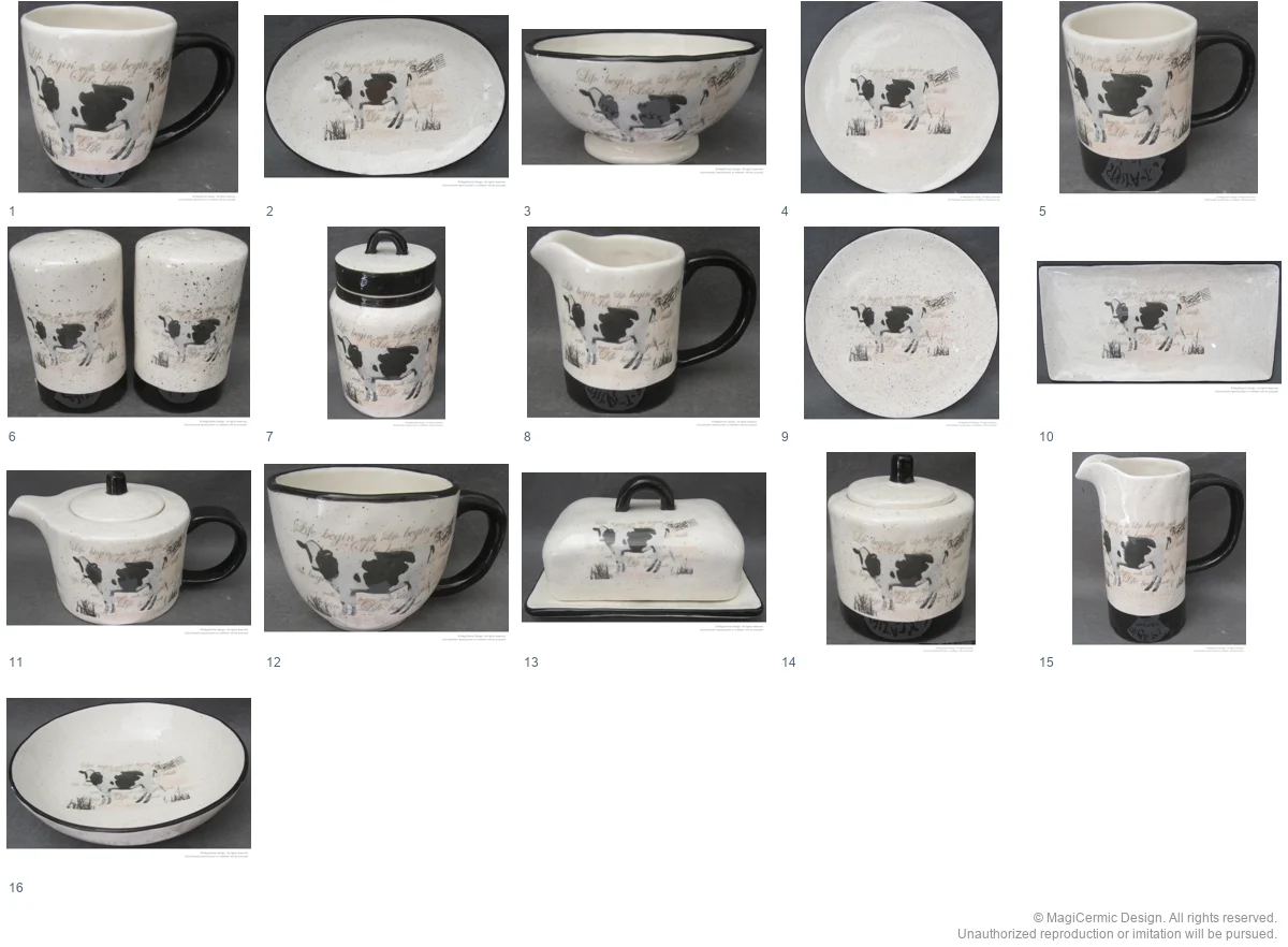 Complete original product reference board for this selection, page 1