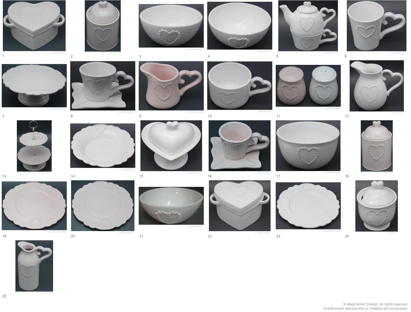 Complete original product reference board for this selection, page 1