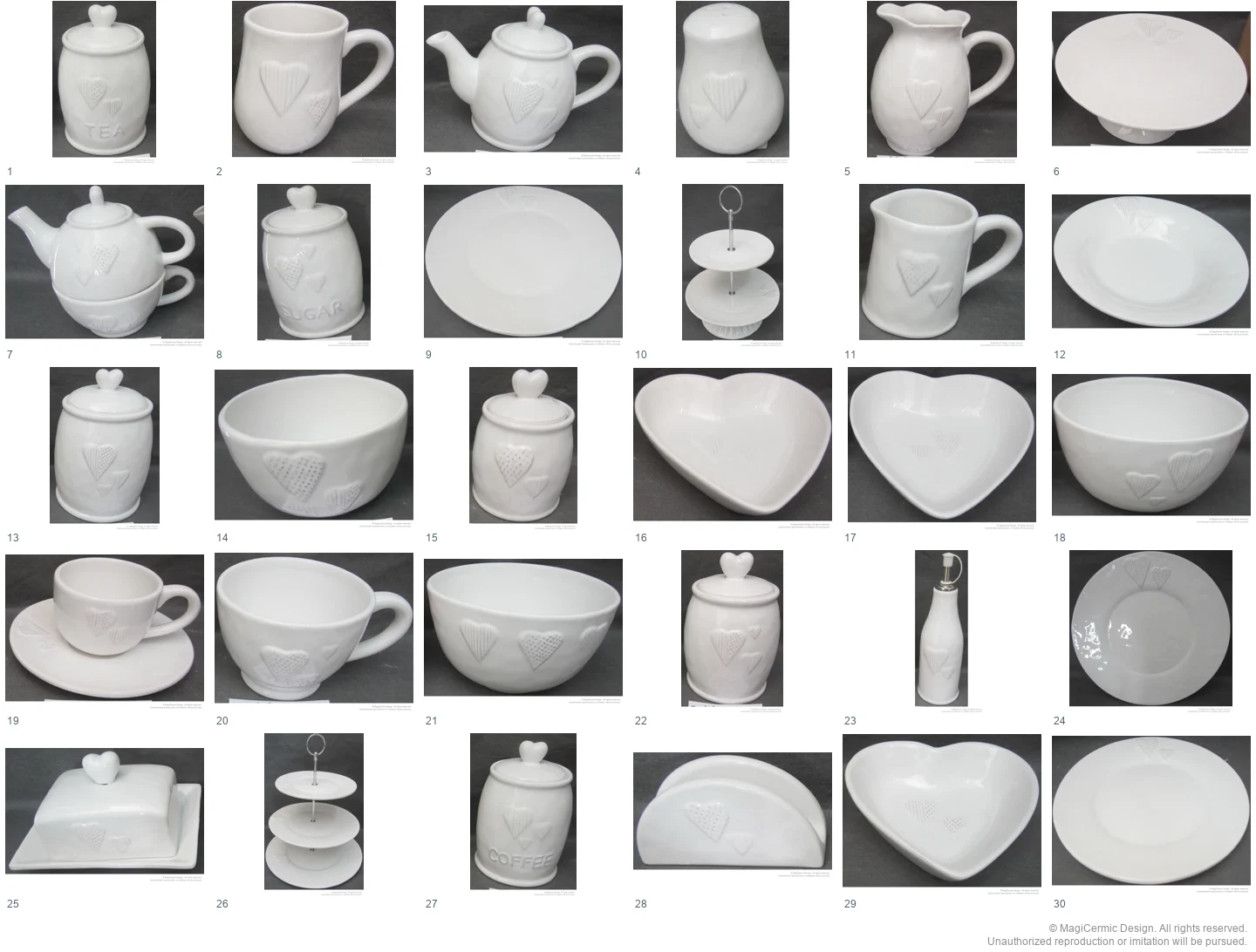Complete original product reference board for this selection, page 1