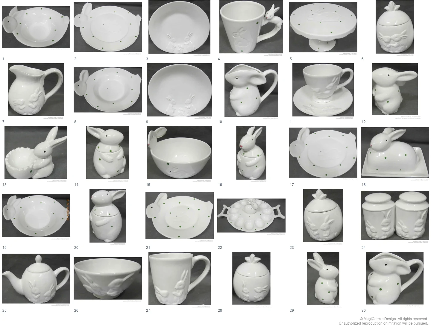 Complete original product reference board for this selection, page 1