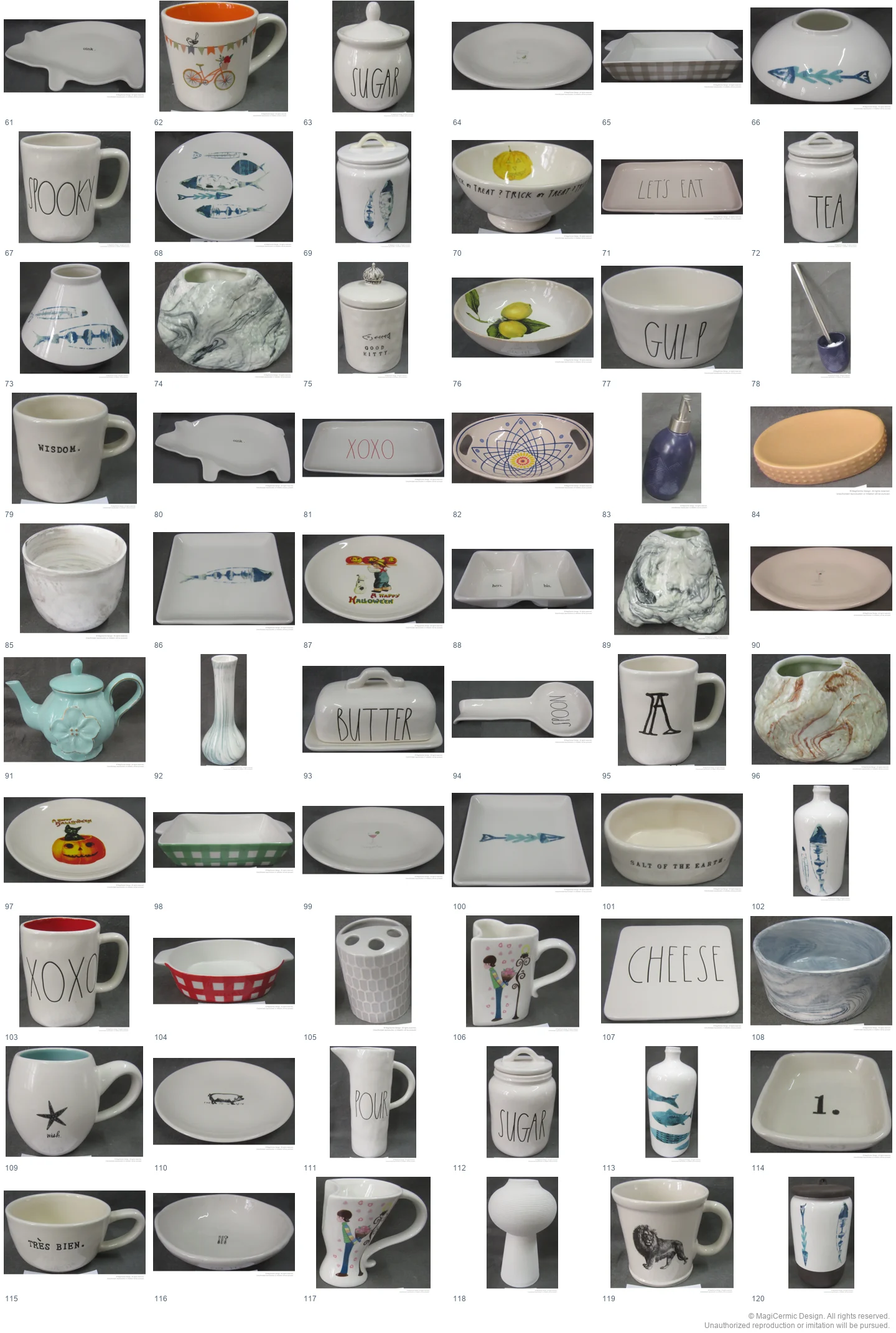 Complete original product reference board for this selection, page 2