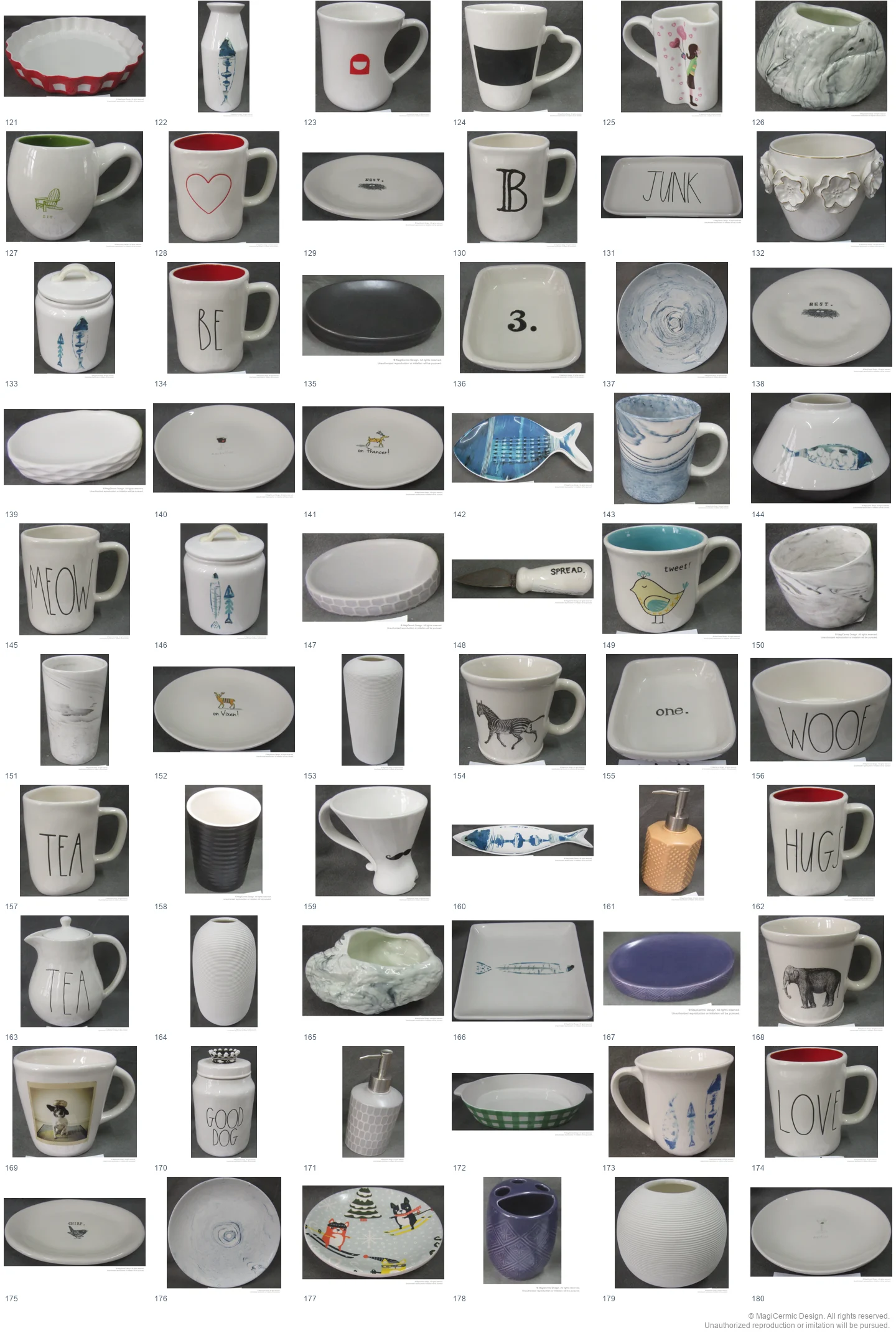 Complete original product reference board for this selection, page 3