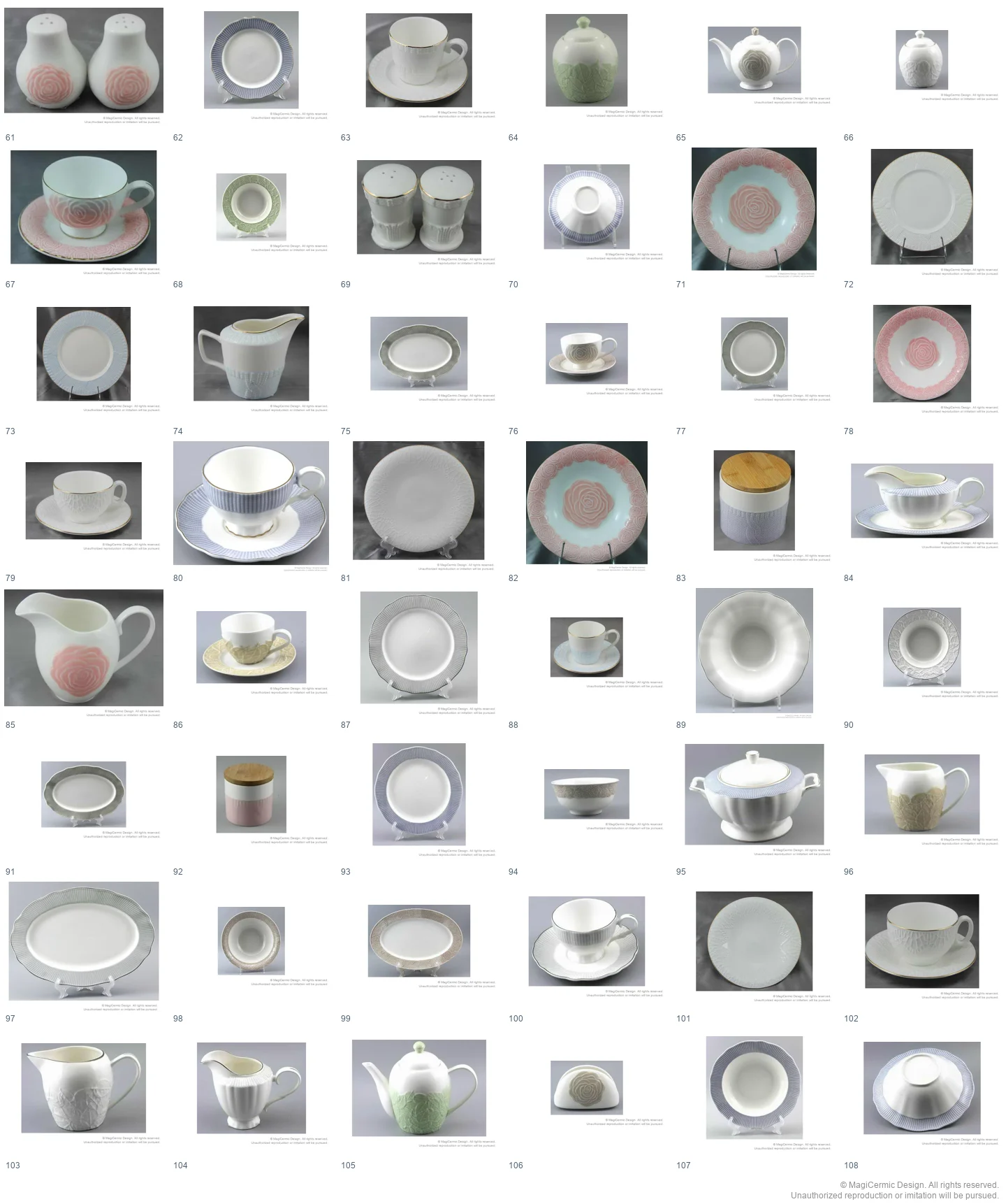 Complete original product reference board for this selection, page 2