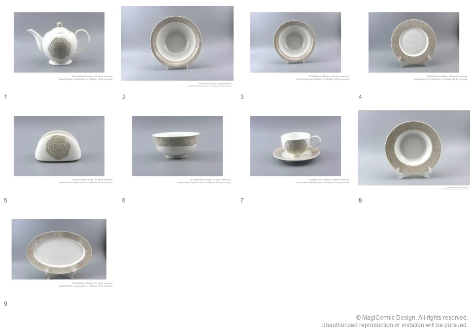 Complete original product reference board for this selection, page 1