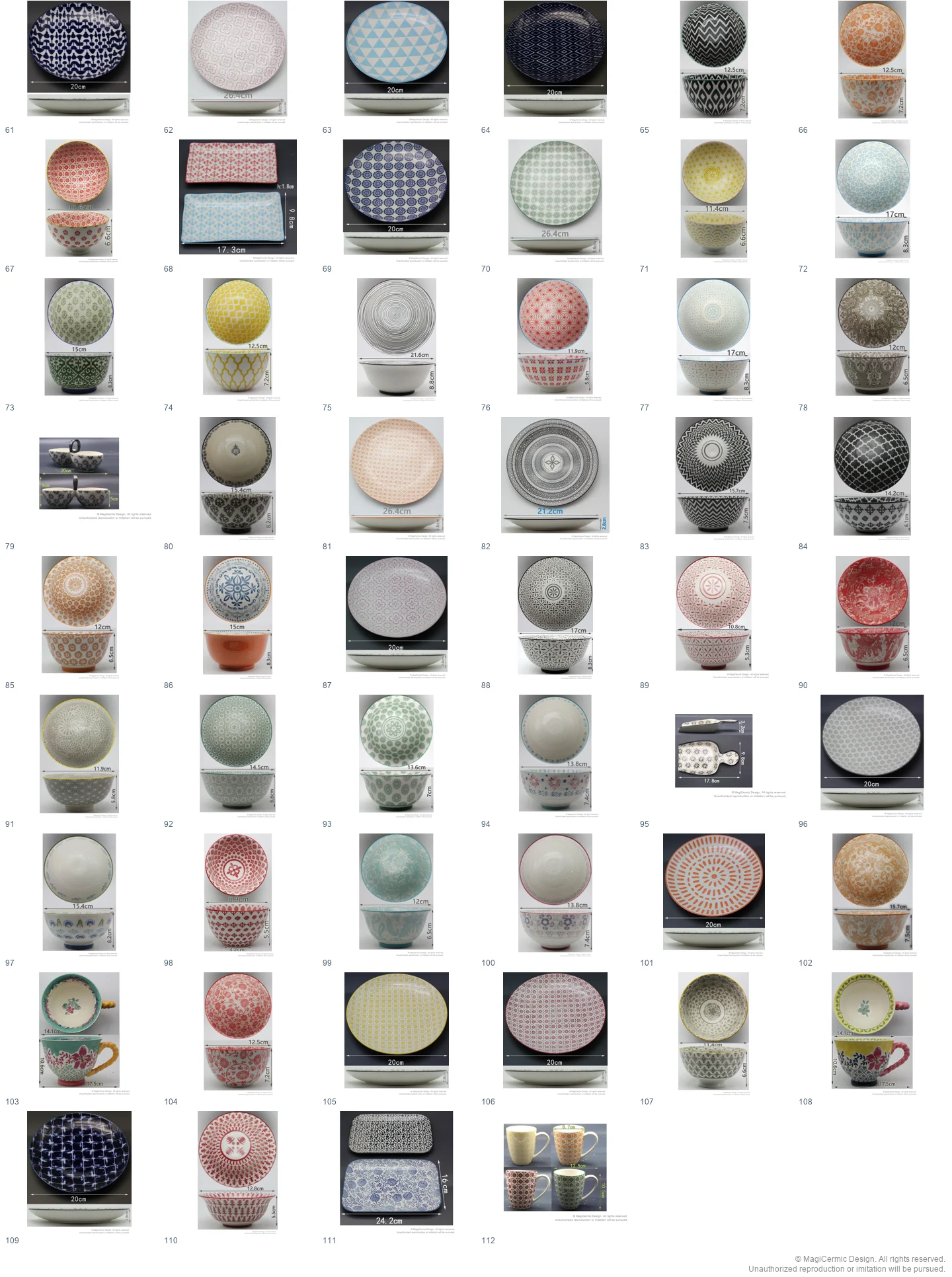 Complete original product reference board for this selection, page 2