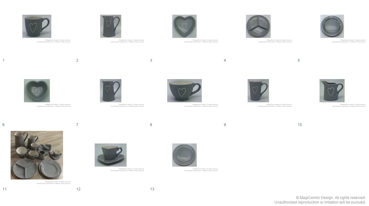 Complete original product reference board for this selection, page 1