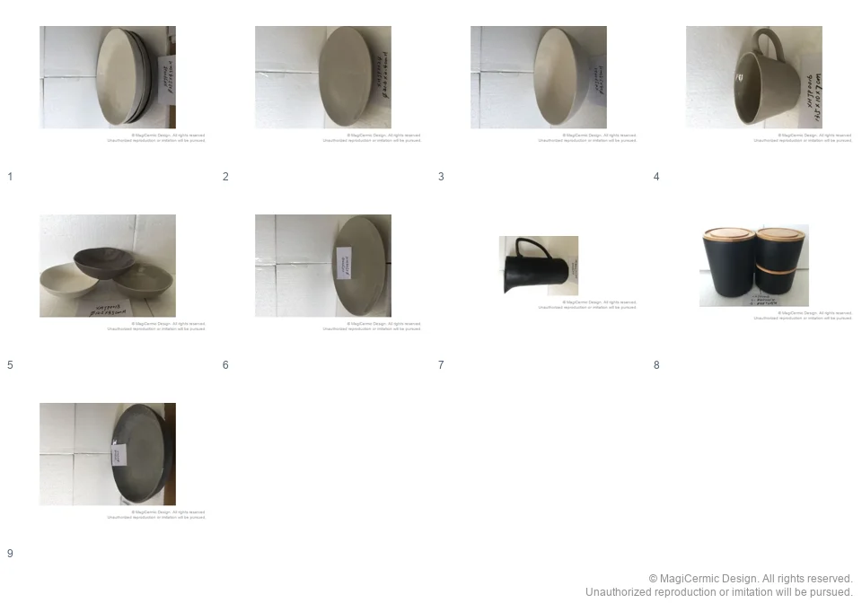 Complete original product reference board for this selection, page 1