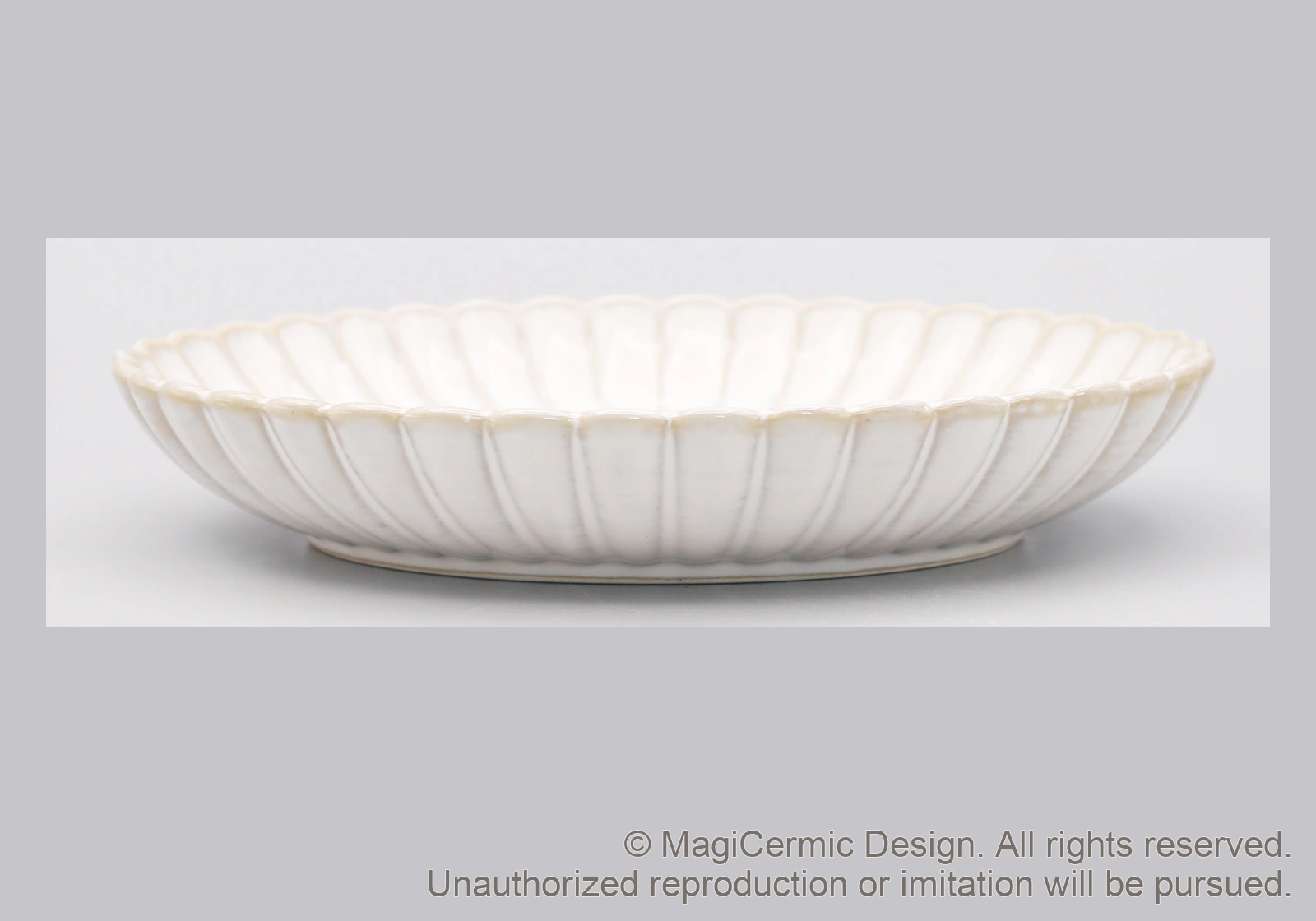 Original MGB product photograph: fluted bowl, catalogue reference DZP5786L