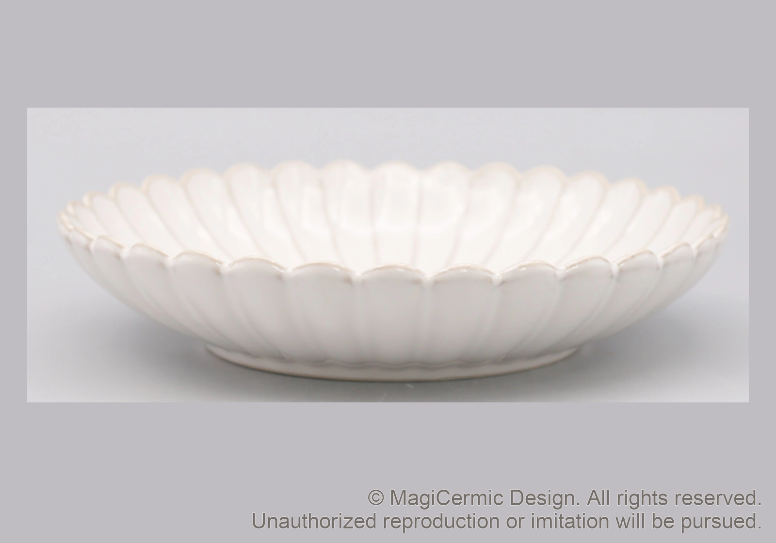 Original MGB product photograph: fluted bowl, catalogue reference DZP5786S