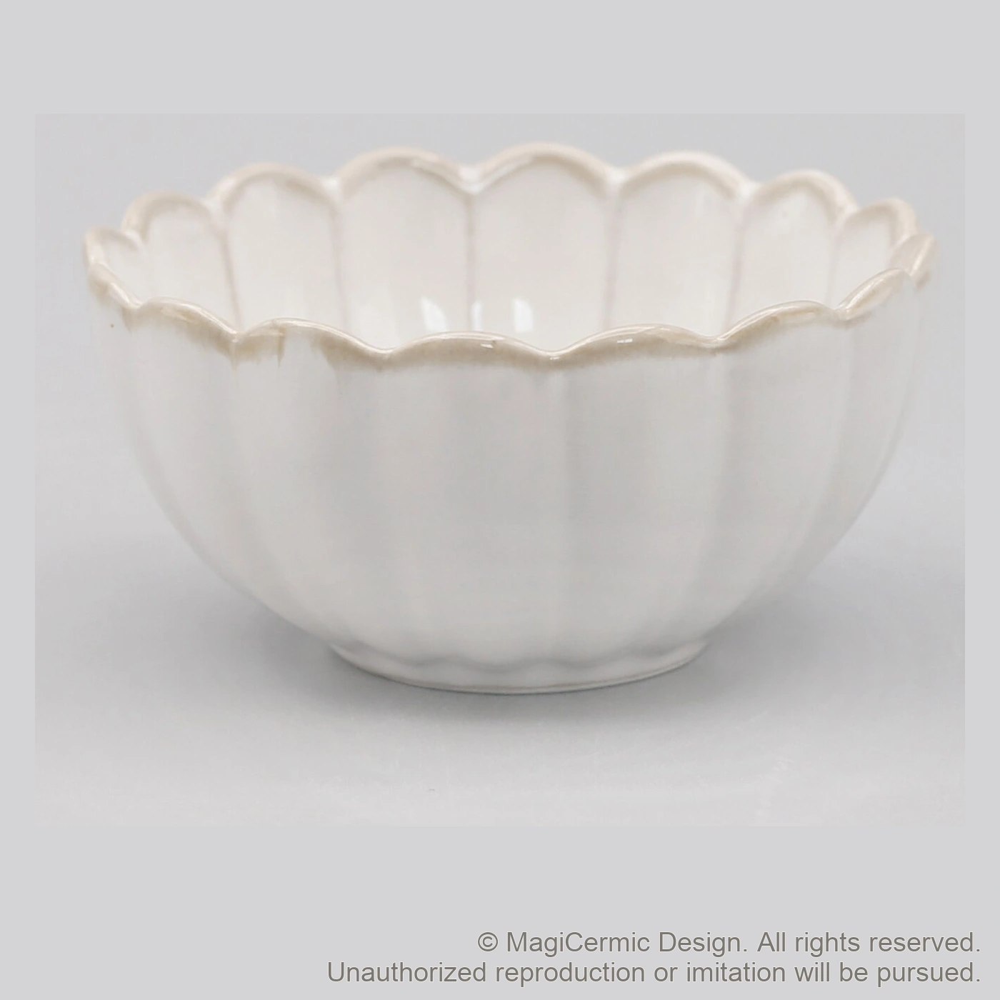Original MGB product photograph: fluted bowl, catalogue reference DZP5789