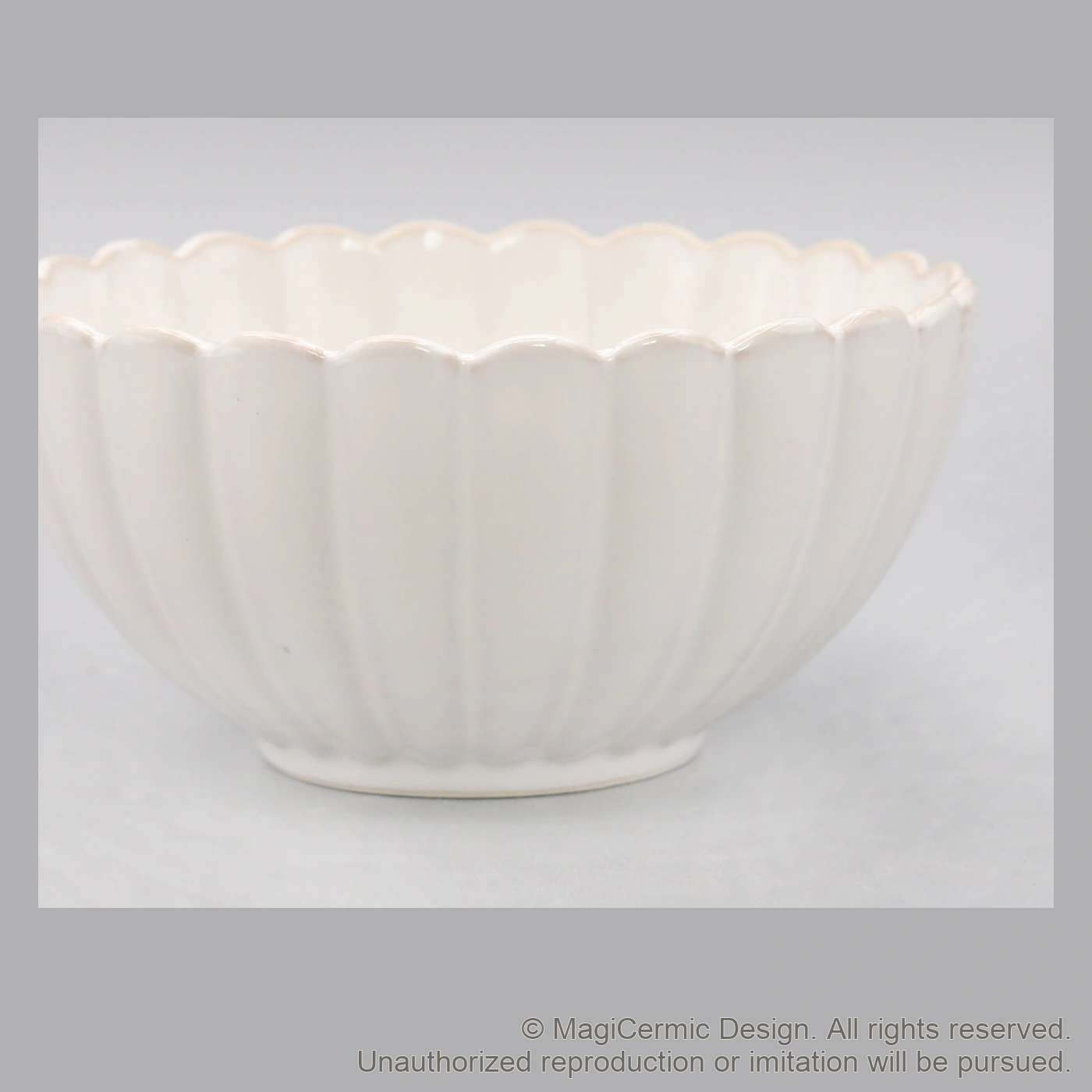 Original MGB product photograph: fluted bowl, catalogue reference DZP5791