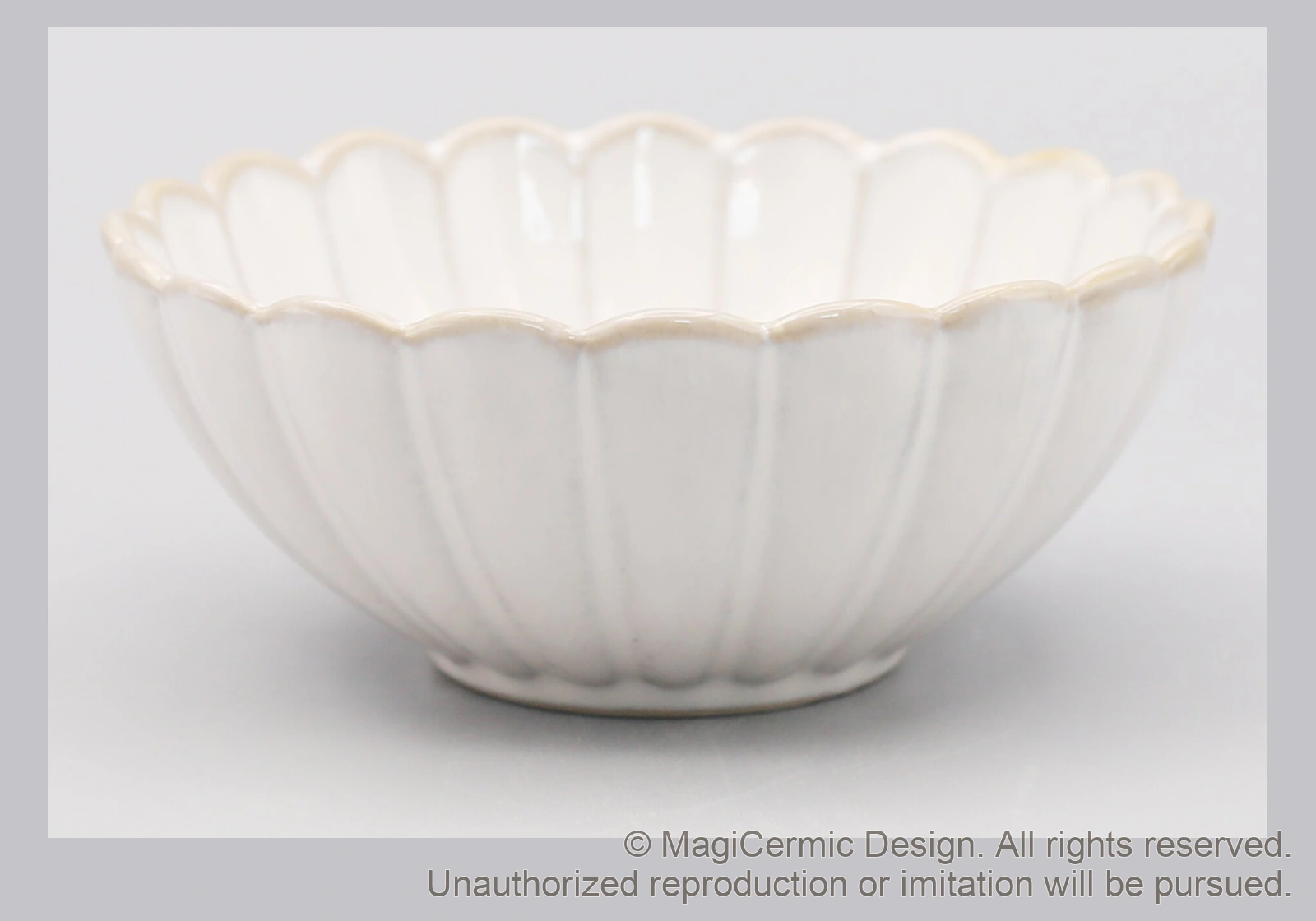 Original MGB product photograph: fluted bowl, catalogue reference DZP5792