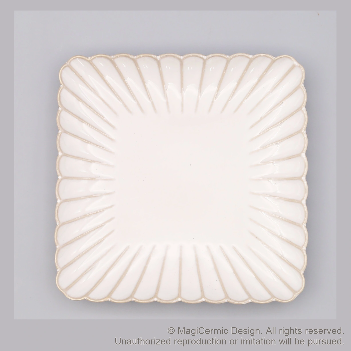 Original MGB product photograph: scalloped plate or platter, catalogue reference DZP5800