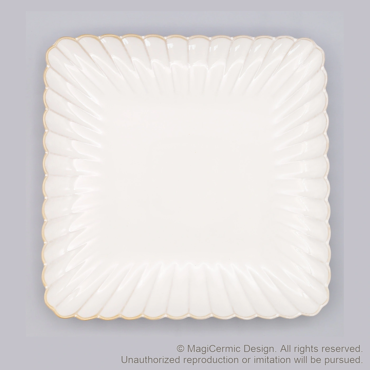 Original MGB product photograph: scalloped plate or platter, catalogue reference DZP5801