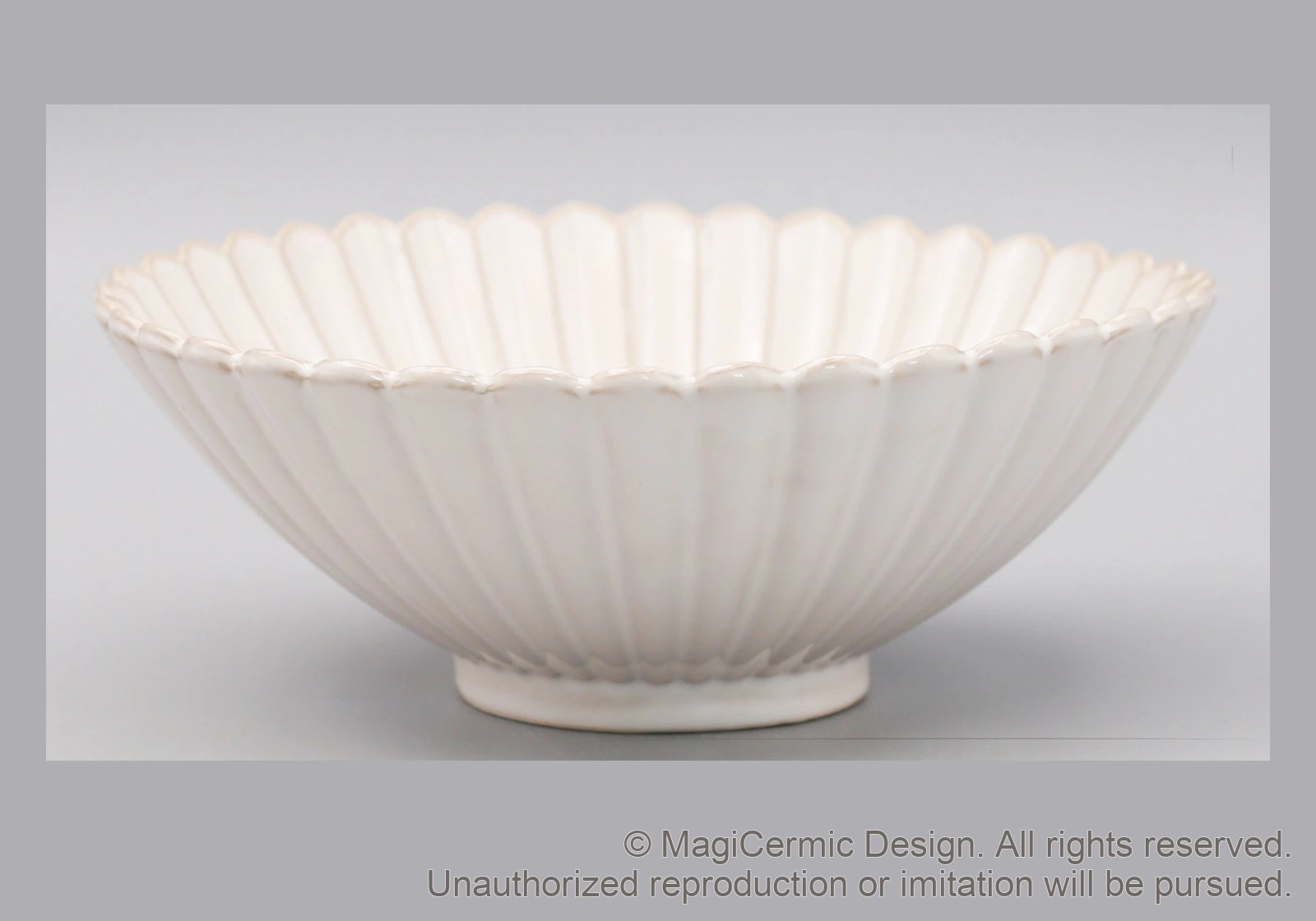 Original MGB product photograph: fluted bowl, catalogue reference DZP5803