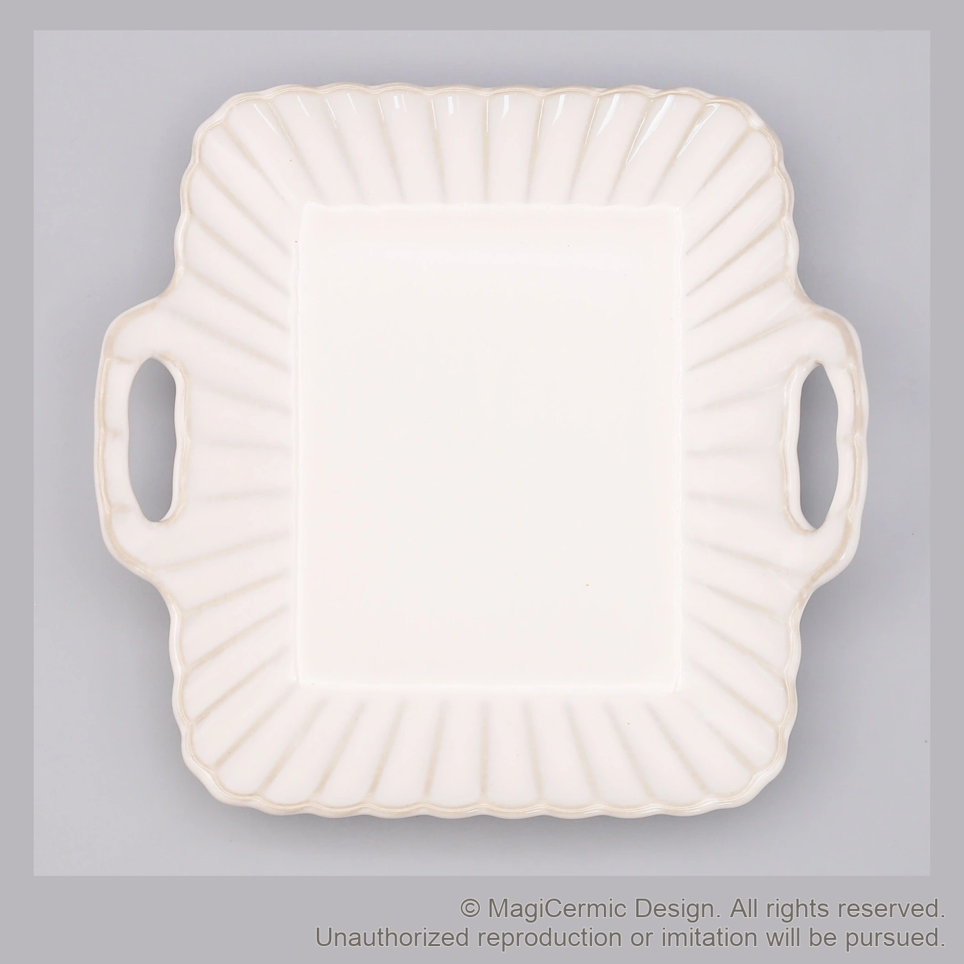 Original MGB product photograph: handled serving tray, catalogue reference DZP5821