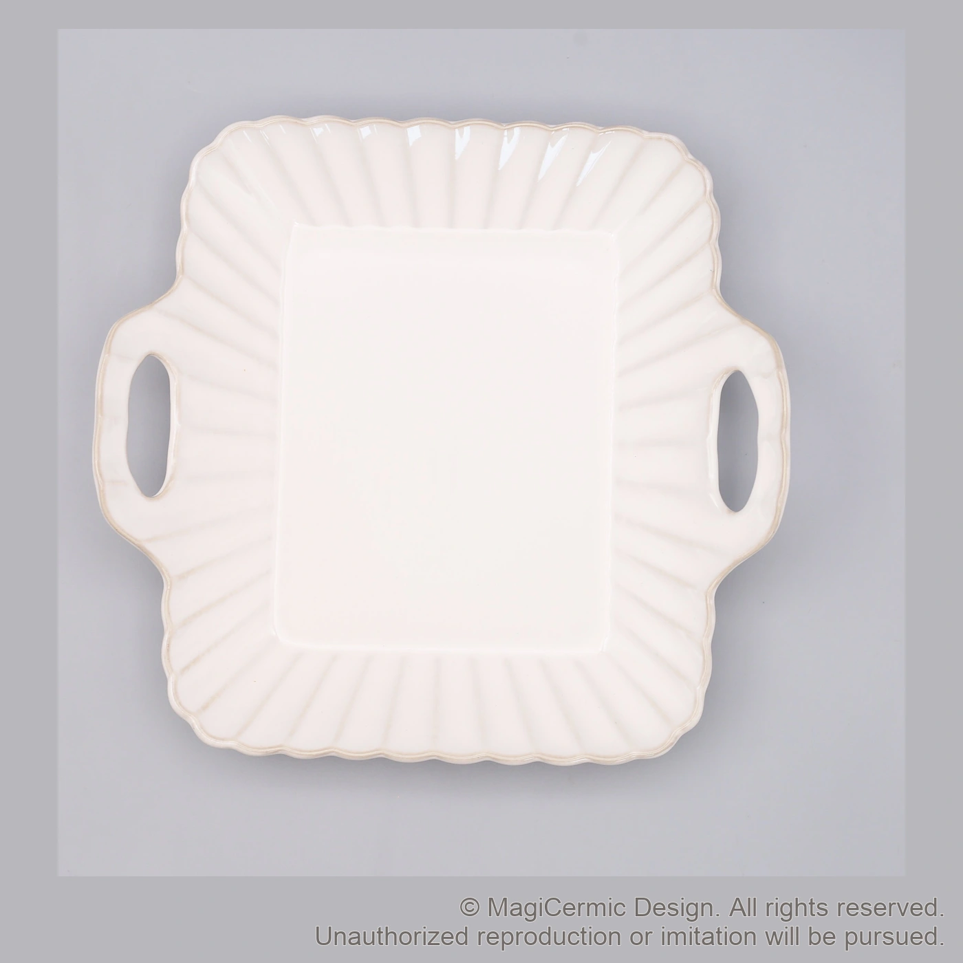 Original MGB product photograph: handled serving tray, catalogue reference DZP5822
