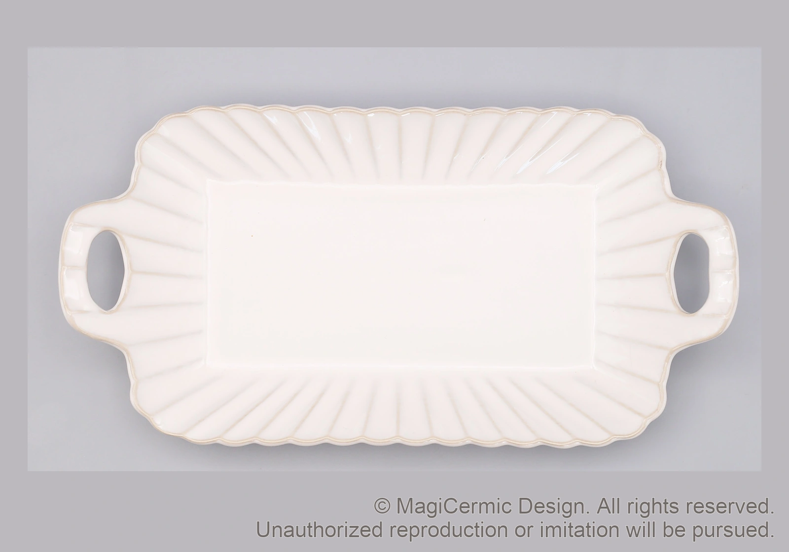 Original MGB product photograph: handled serving tray, catalogue reference DZP5824
