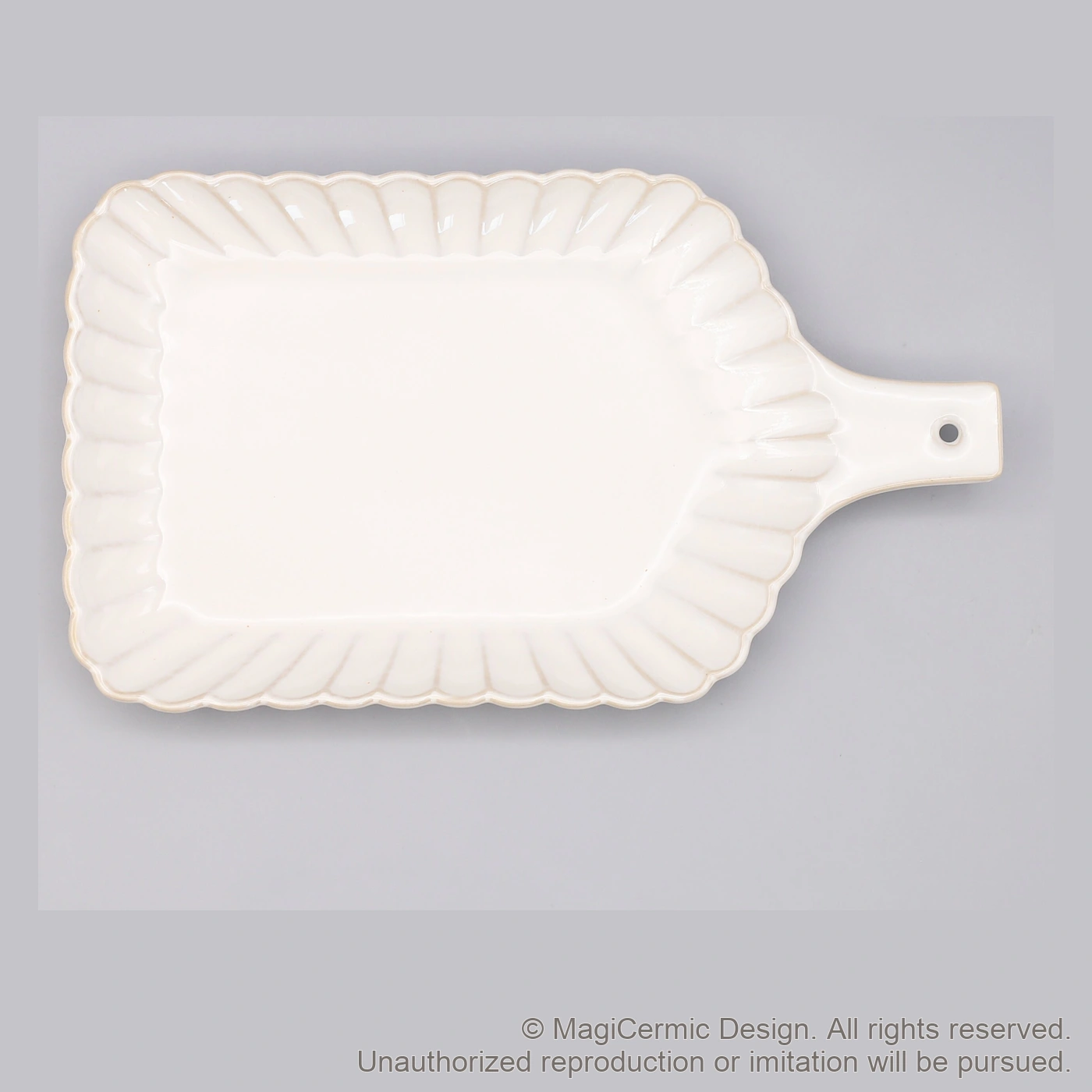 Original MGB product photograph: handled serving tray, catalogue reference DZP5825