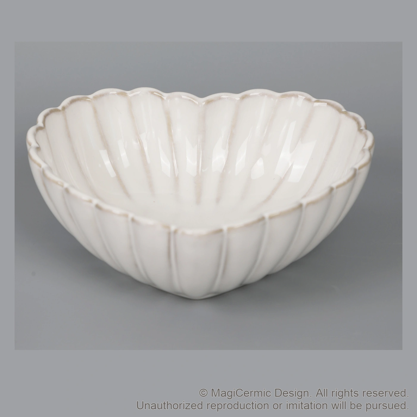 Original MGB product photograph: fluted bowl, catalogue reference DZP7060