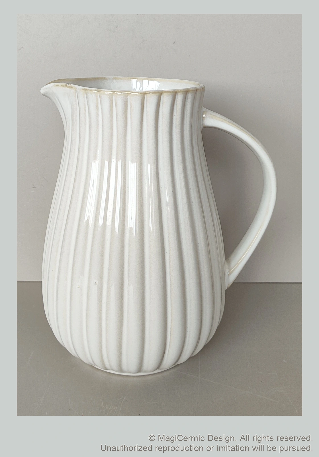 Original MGB product photograph: fluted jug, catalogue reference DZP7079