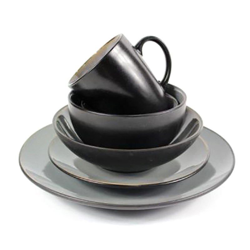 Colorful ceramic serveware collection