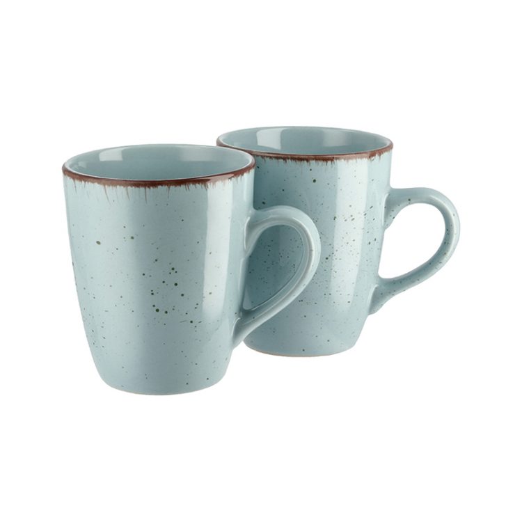 Speckled ceramic mug collection